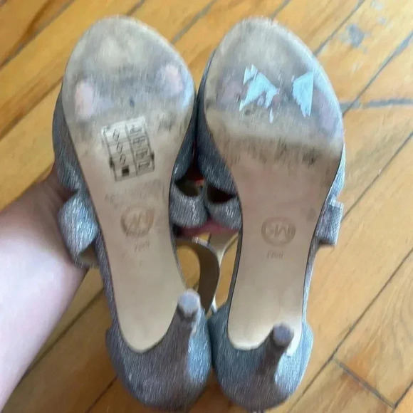Sparkly silver mk heels - Picture 6 of 7